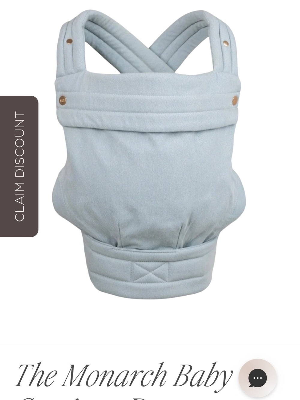MABE Carrier Backpack in Light Denim